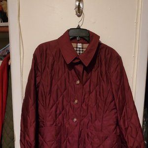 Burberry Fernleigh Thermoregulated Diamond Quilted Jacket ~ NWT /Deep Claret XXL